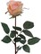 4pc 30" Pink Silk Rose Buds – Realistic Flowers for Bouquets & Decor